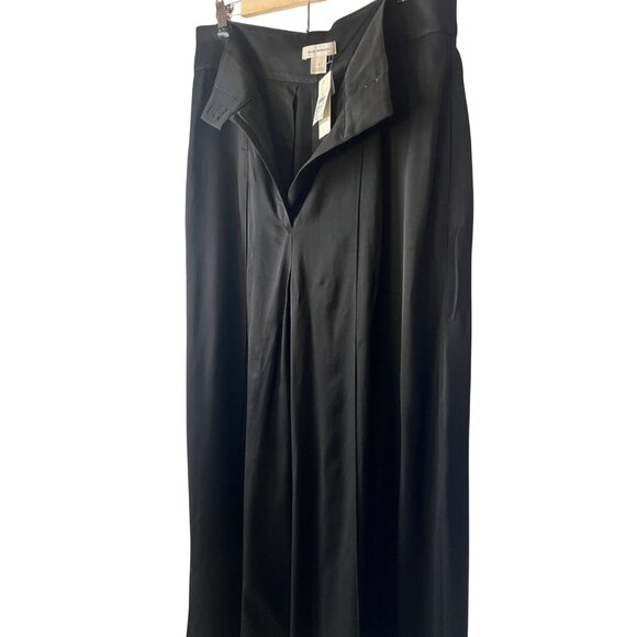 NWT Club Monaco Black High Rise Pants Pockets Size 12 Soft Wide Leg - Picture 7 of 11